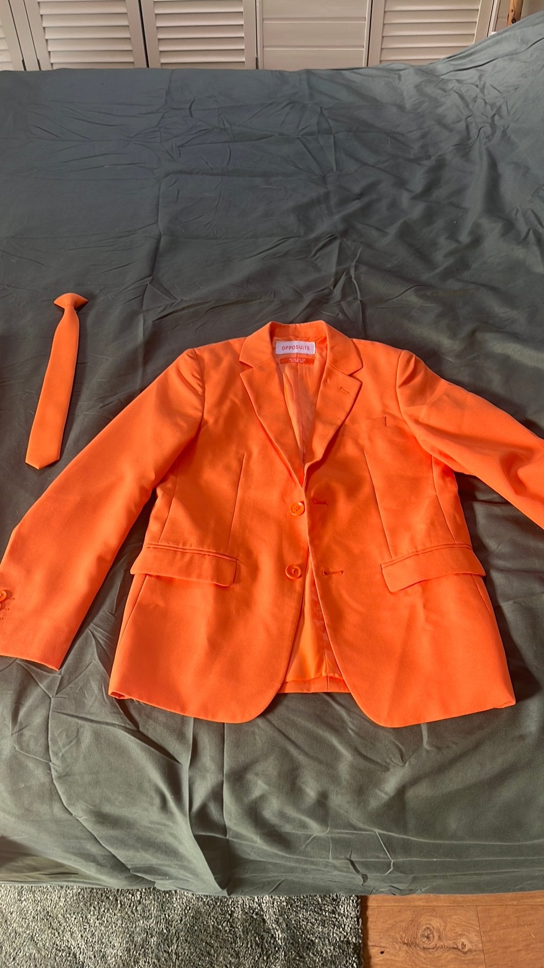 Oranje pak opposuits 158-164, Ophalen of Verzenden, Zo goed als nieuw, Jongen of Meisje, Setje