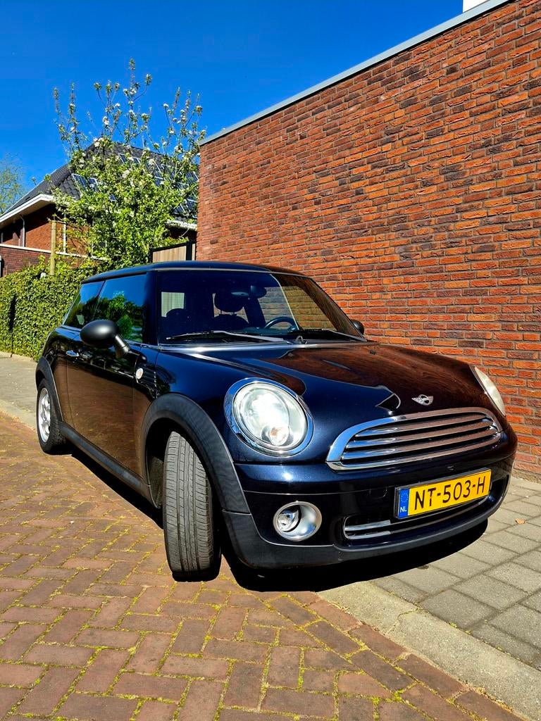 Mini One, Airco, Nieuwe APK, Nieuwe Beurt 2009, Voorwielaandrijving, Stof, Zwart, 4 stoelen