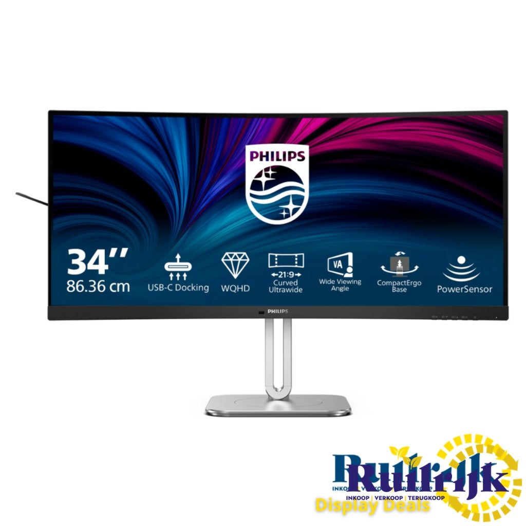 Philips 34B2U5600C 34 inch Curved 140W Usb C Monitor KVM-NEW, Computers en Software, Monitoren, Philips, Zo goed als nieuw, Support@philips.com