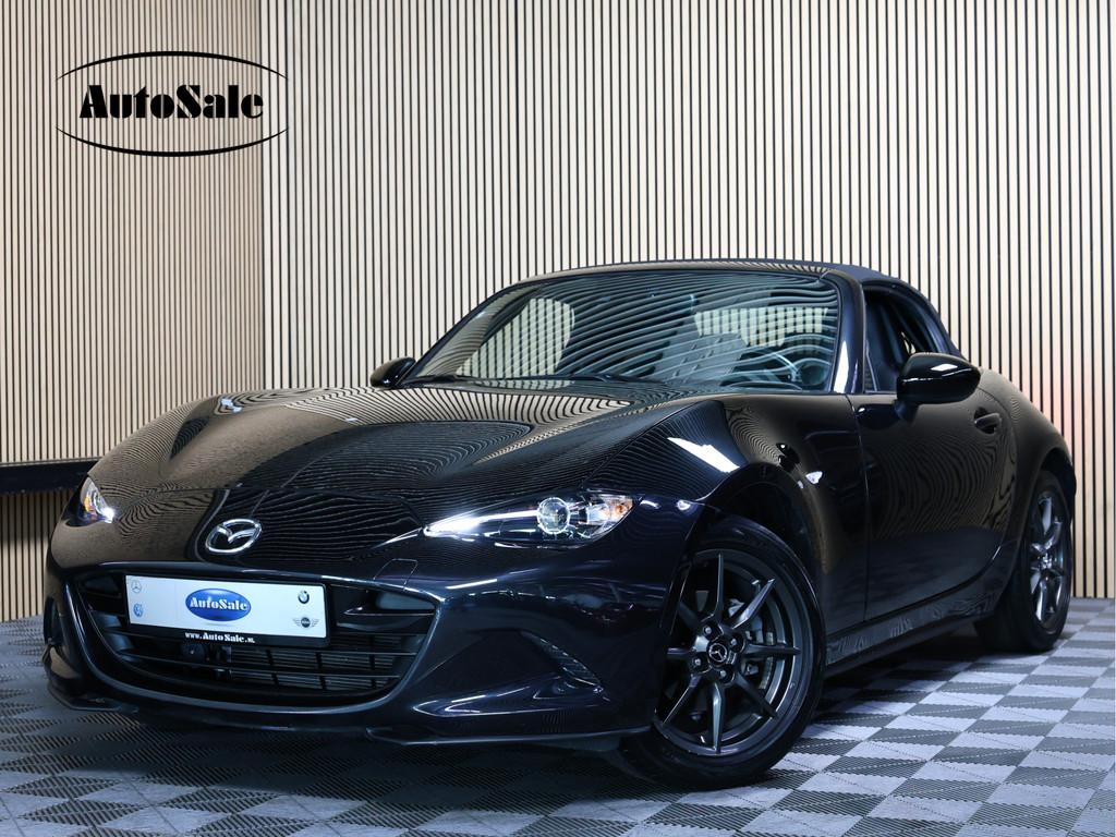 Mazda MX-5 1.5 SkyActiv-G 131 GT-M LEDER CARPLAY KEYLESS LED, Achterwielaandrijving, Gebruikt, Zwart, 4 cilinders