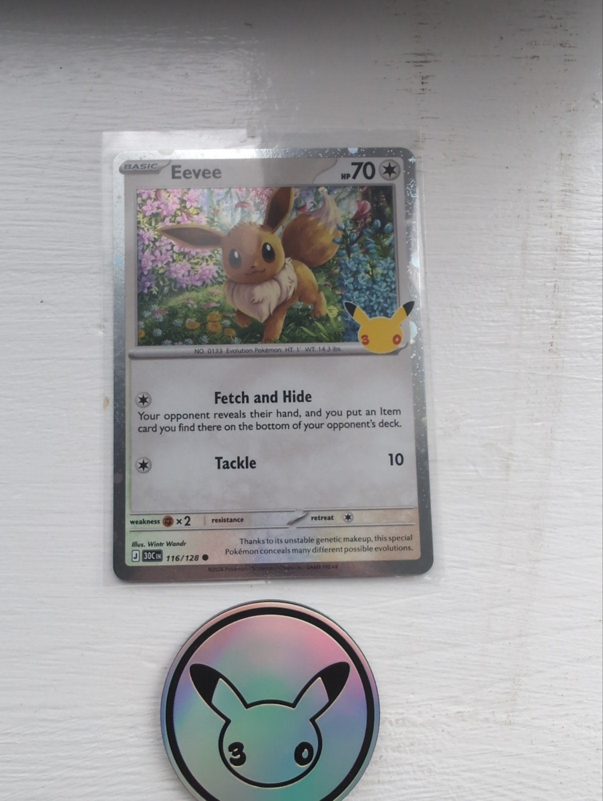 eevee promo plus coin, Ophalen of Verzenden