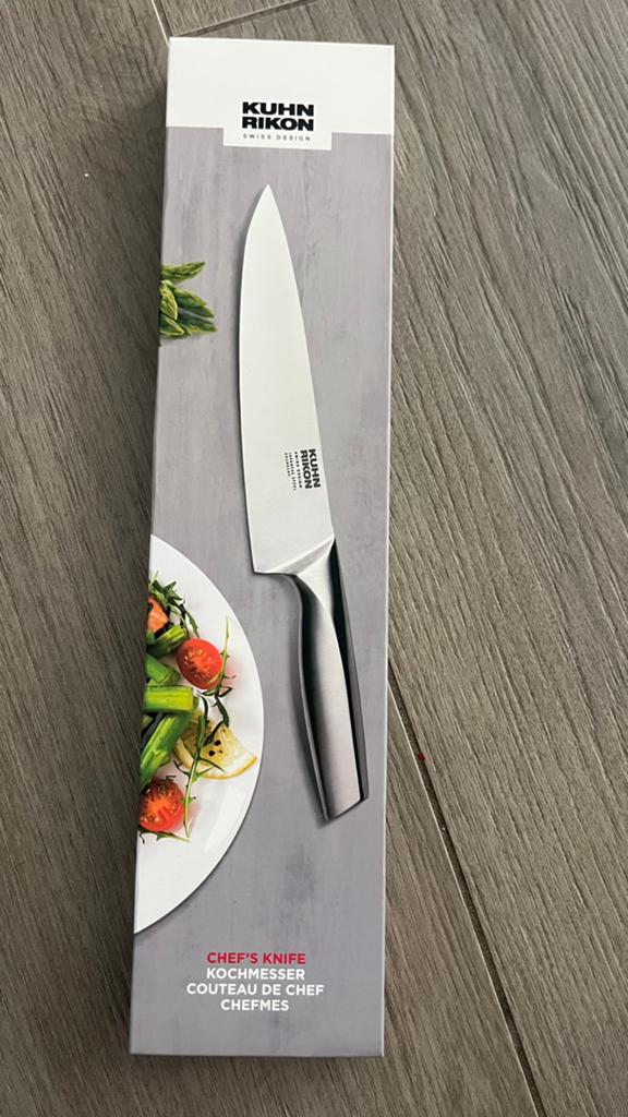 Nieuw Kuhn Rikon koksmes, Nieuw, Ophalen of Verzenden, Rvs of Chroom, Vaatwasserbestendig