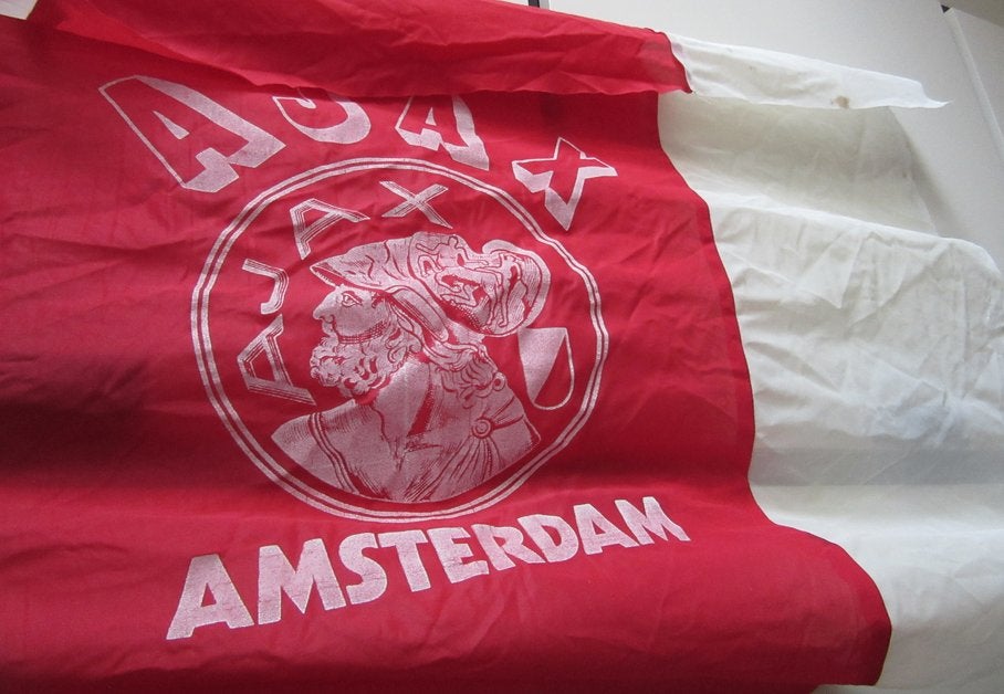 Ajax vlag oude logo, Verzenden, Gebruikt, Ajax, Overige typen