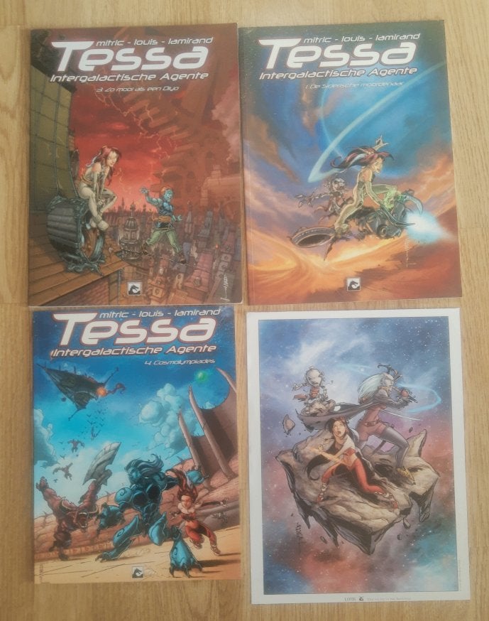Serie TESSA Intergalactische agente + PRENT / DARK DRAGON, Meerdere stripboeken, Ophalen of Verzenden, Zo goed als nieuw