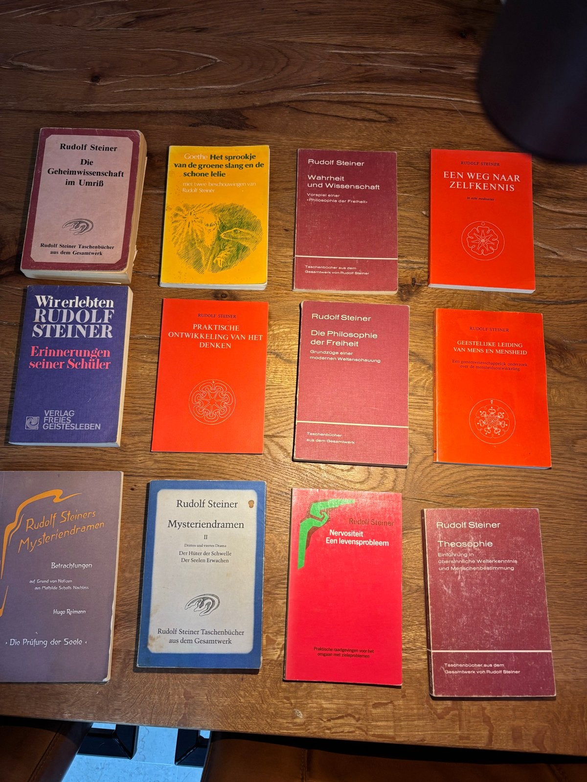 Collectie boeken van Rudolf Steiner, Boeken, Ophalen of Verzenden, Gelezen, Spiritualiteit algemeen, Achtergrond en Informatie