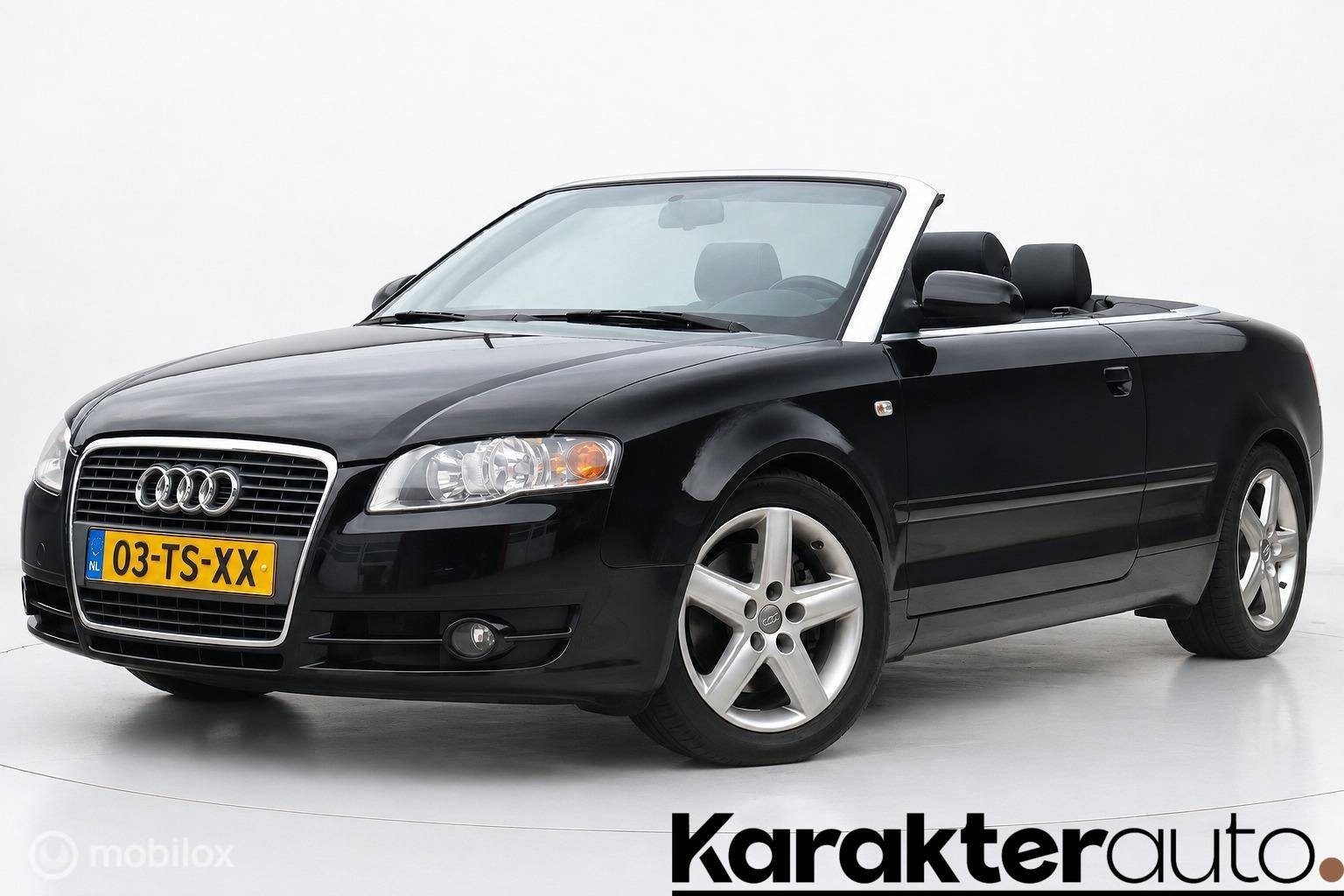 Audi A4 Cabriolet 2.0 TFSI aut | revisiemotor | youngtimer, Gebruikt, Zwart, 4 cilinders, 4 stoelen