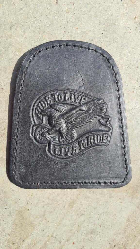 Tankpad dik leder 13x11 cm, Motoren, Ophalen of Verzenden