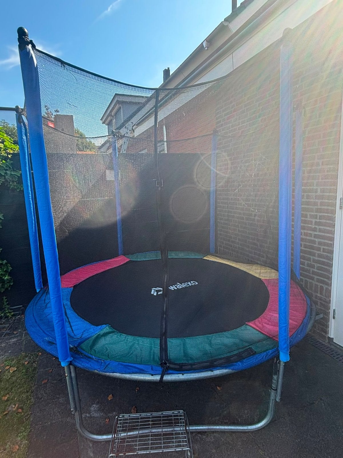 Trampoline 2.40 mtr doorsnede, 2.23 mtr hoog, Ophalen of Verzenden, Gebruikt