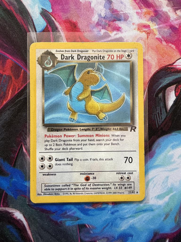 Pokemon Dark Dragonite (TR 22) Team Rocket, Hobby en Vrije tijd, Verzamelkaartspellen | Pokémon, Ophalen of Verzenden, Zo goed als nieuw