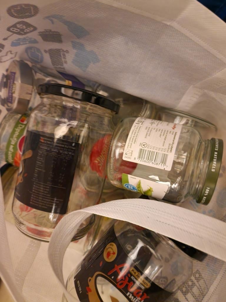 Glazen wekpotten, diverse maten, Ophalen, Voorraadpot, Overige merken, Glas