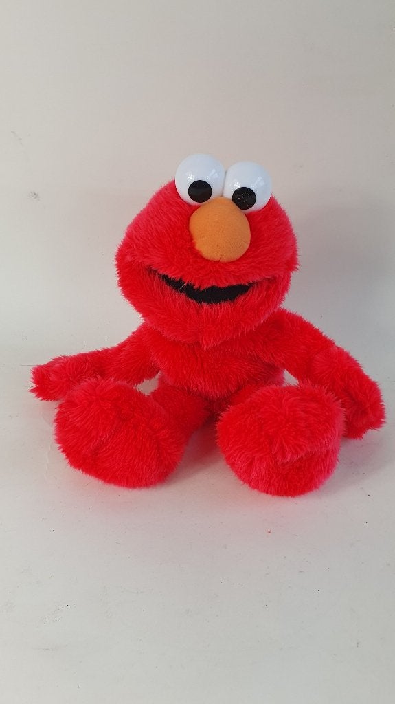 Elmo handpop Sesamstraat, 35 cm. 8A11, Tweedehands verkoop, Tweedehands verkoop, Gebruikt, Overige typen