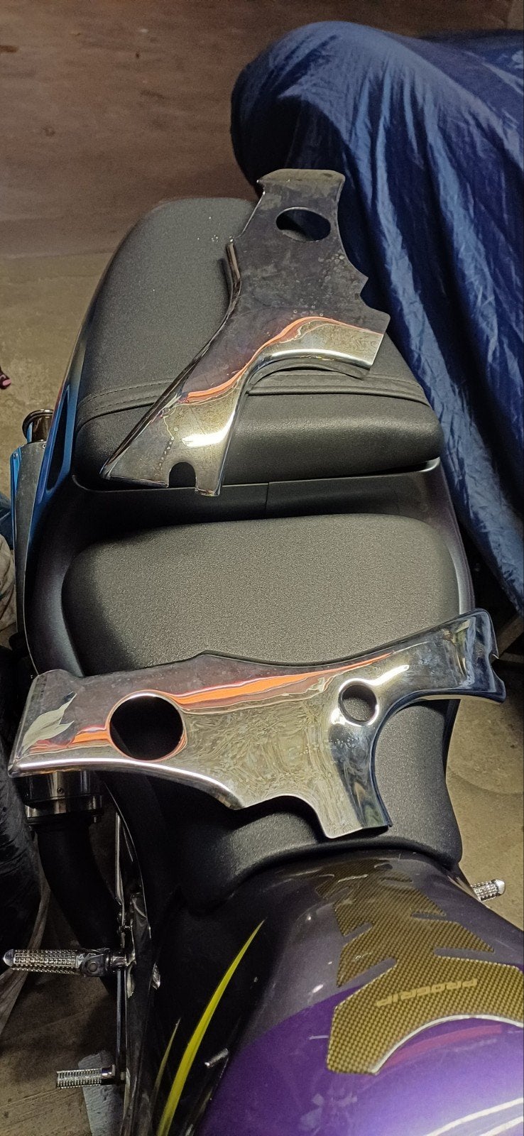 Nieuwe set Chrome framecovers Hayabusa GEN2, Ophalen of Verzenden, Nieuw