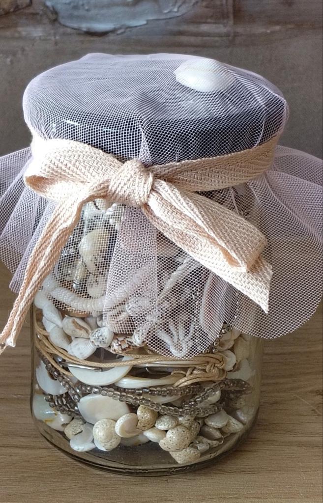 VERRASSING POT SIERADEN MET SCHELPEN*CADEAU POT*MYSTERY, Verzenden, Zo goed als nieuw