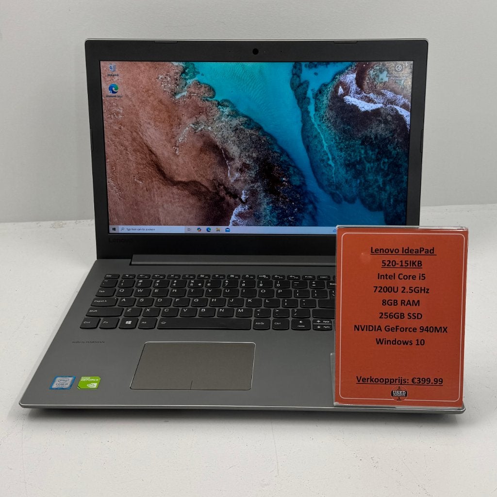 Lenovo Ideapad 520-15IKB laptop | i5-7200U 256GB 8GB 940MX, Computers en Software, 256 GB, Met videokaart, 2 tot 3 Ghz, Toulosnelaan 72