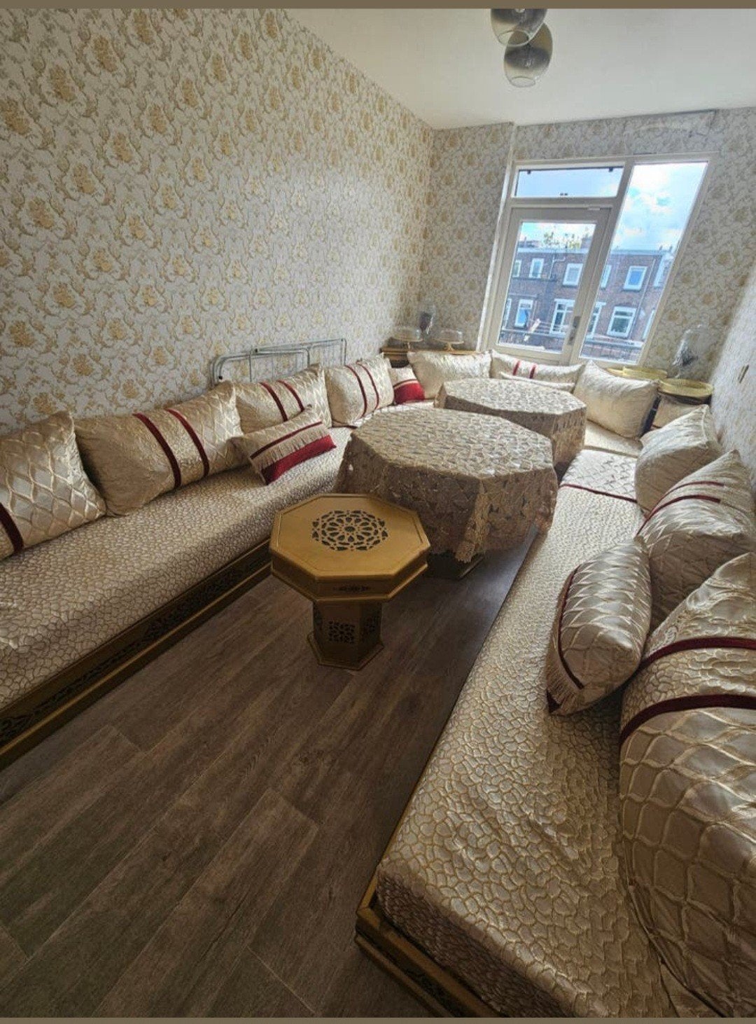 Marokkaanse Salon Set - Zo goed als nieuw, Ophalen, Marokkaans, Oosters, Traditioneel, Hoekbank, 300 cm of meer