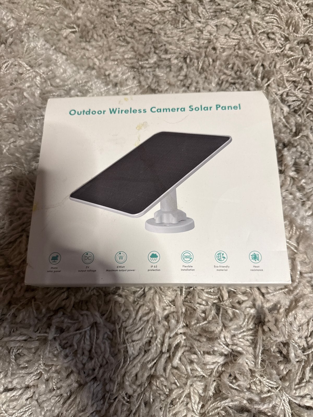 Outdoor Draadloze Camera Zonnepaneel - 6W, IP65, Ophalen of Verzenden, Nieuw