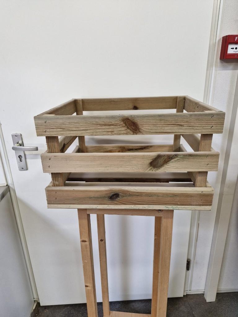 houten krat, Ophalen, Minder dan 50 cm, Nieuw, Minder dan 50 cm