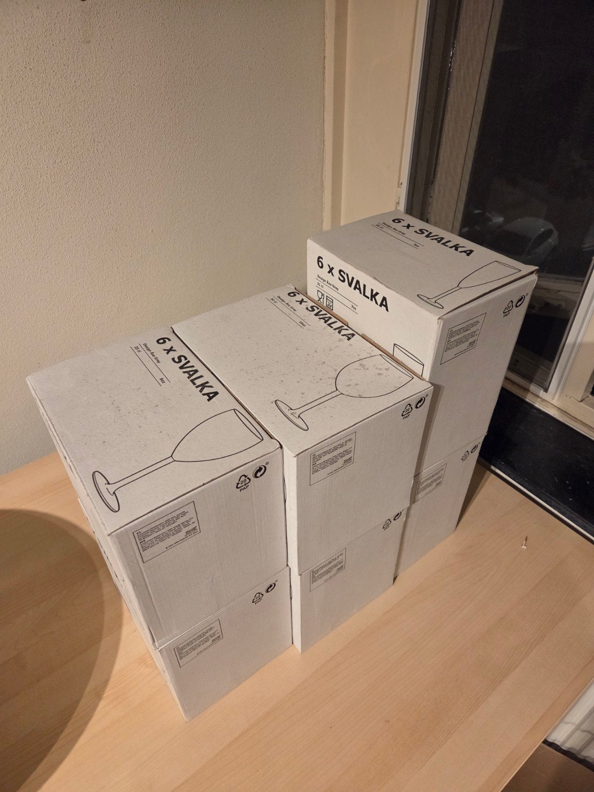 IKEA SVALKA Wijnglazen, Ophalen, Glas of Glazen, IKEA, Modern