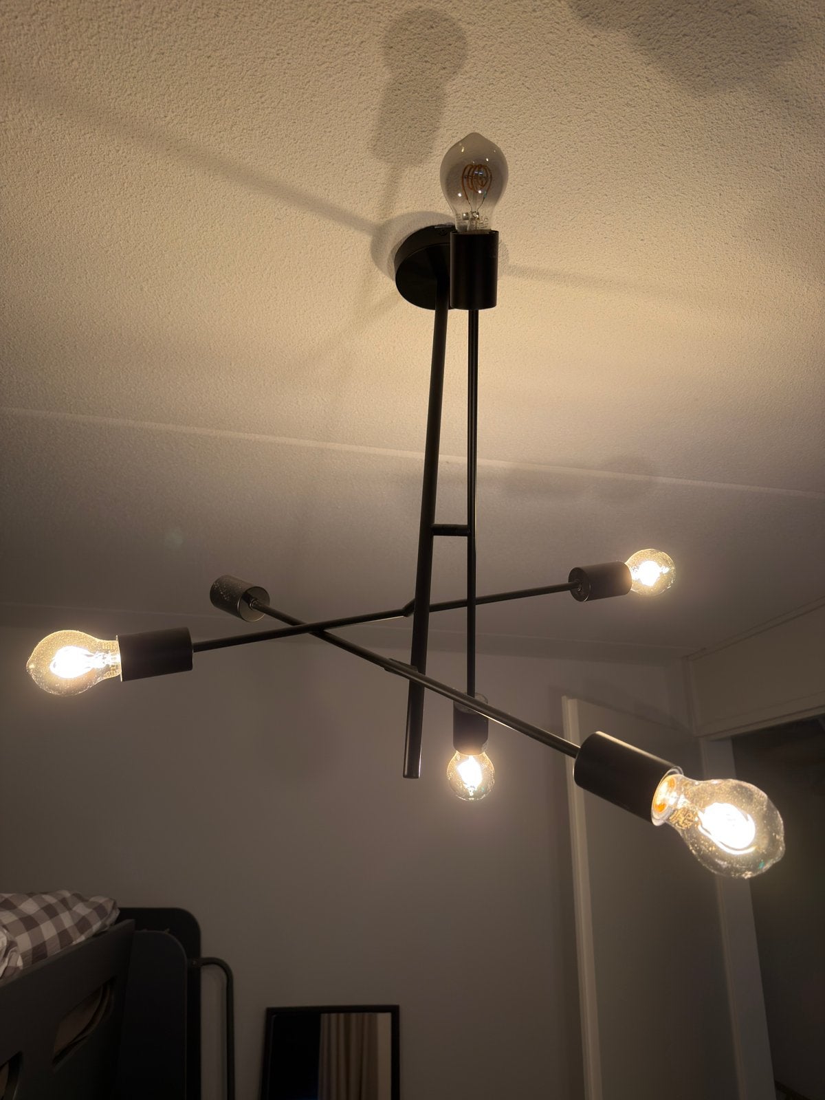 fondlamp Lester – 6 lichts, Ophalen of Verzenden, Zo goed als nieuw, Glas