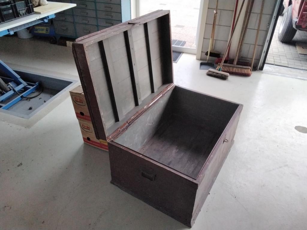 Vintage boeken/deken kist, Ophalen of Verzenden, Minder dan 50 cm