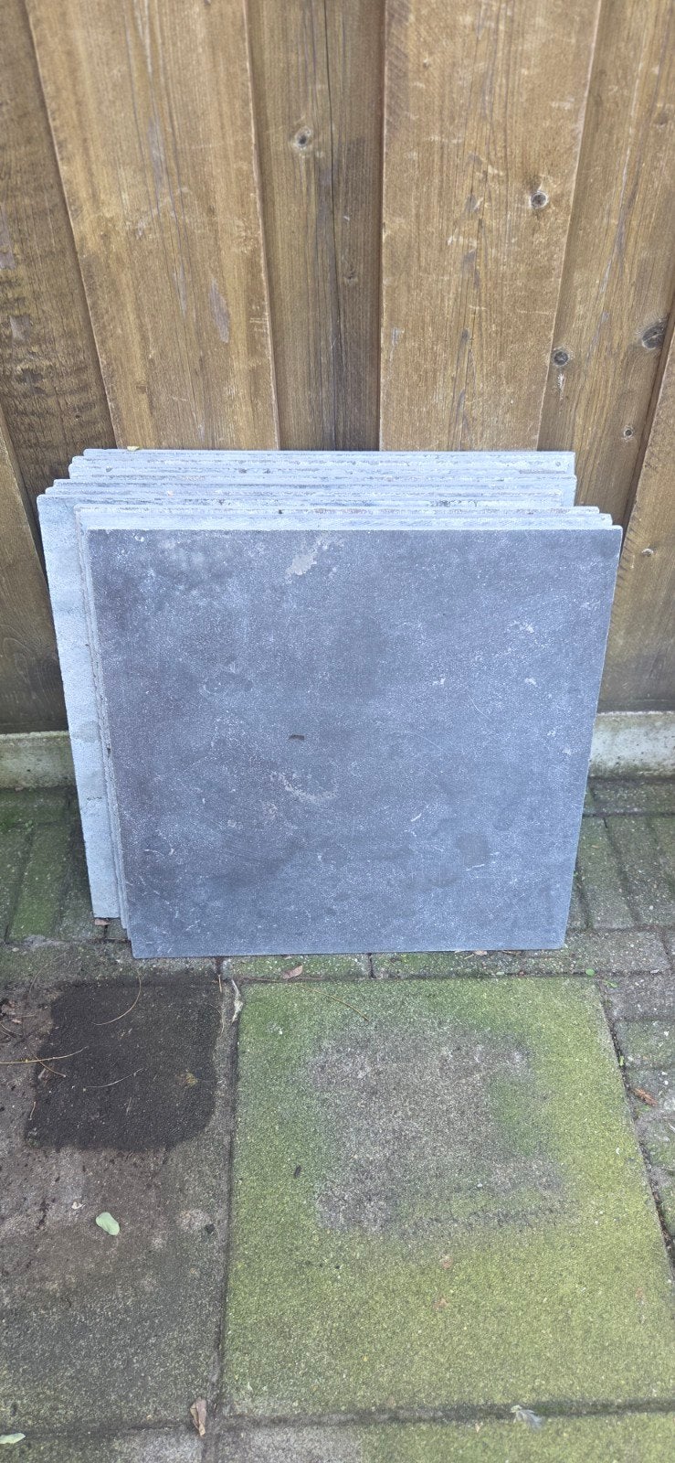 Hardstenen tegels - 10 stuks, Ophalen, 60 cm of meer, Hardsteen, 60 cm of meer