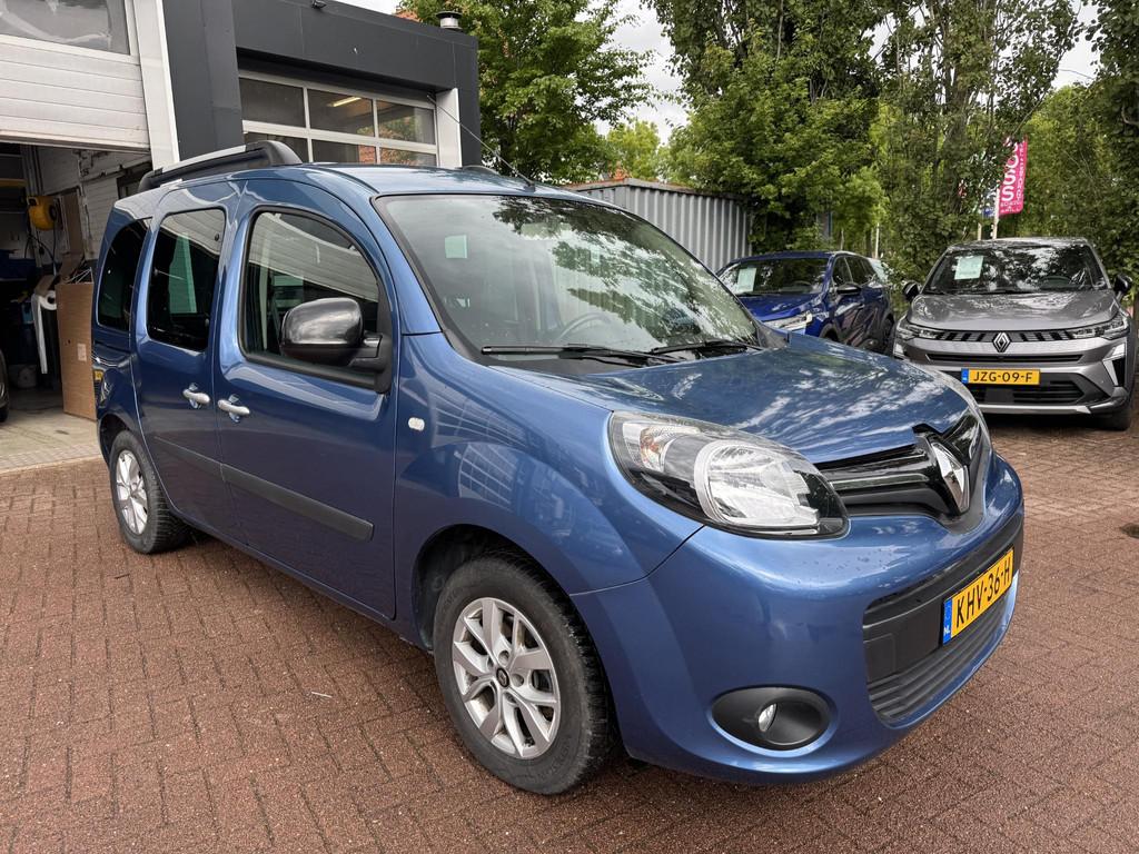 Renault Kangoo Family 1.2 TCe Automaat Rolstoelauto!, Auto's, Renault, Stof, Gebruikt, 4 cilinders, Blauw