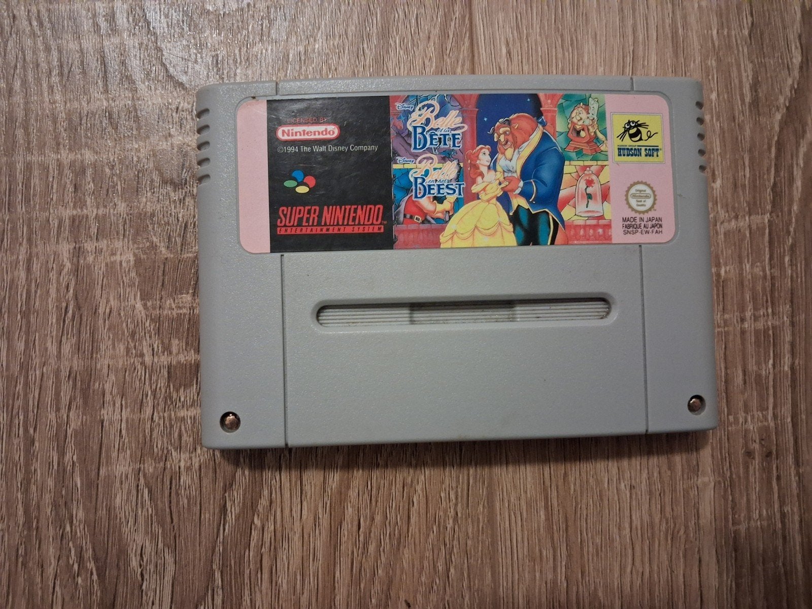 Disney's Belle en het beest Super Nintendo SNES, Spelcomputers en Games, Avontuur en Actie, Gebruikt, 1 speler, Ophalen of Verzenden