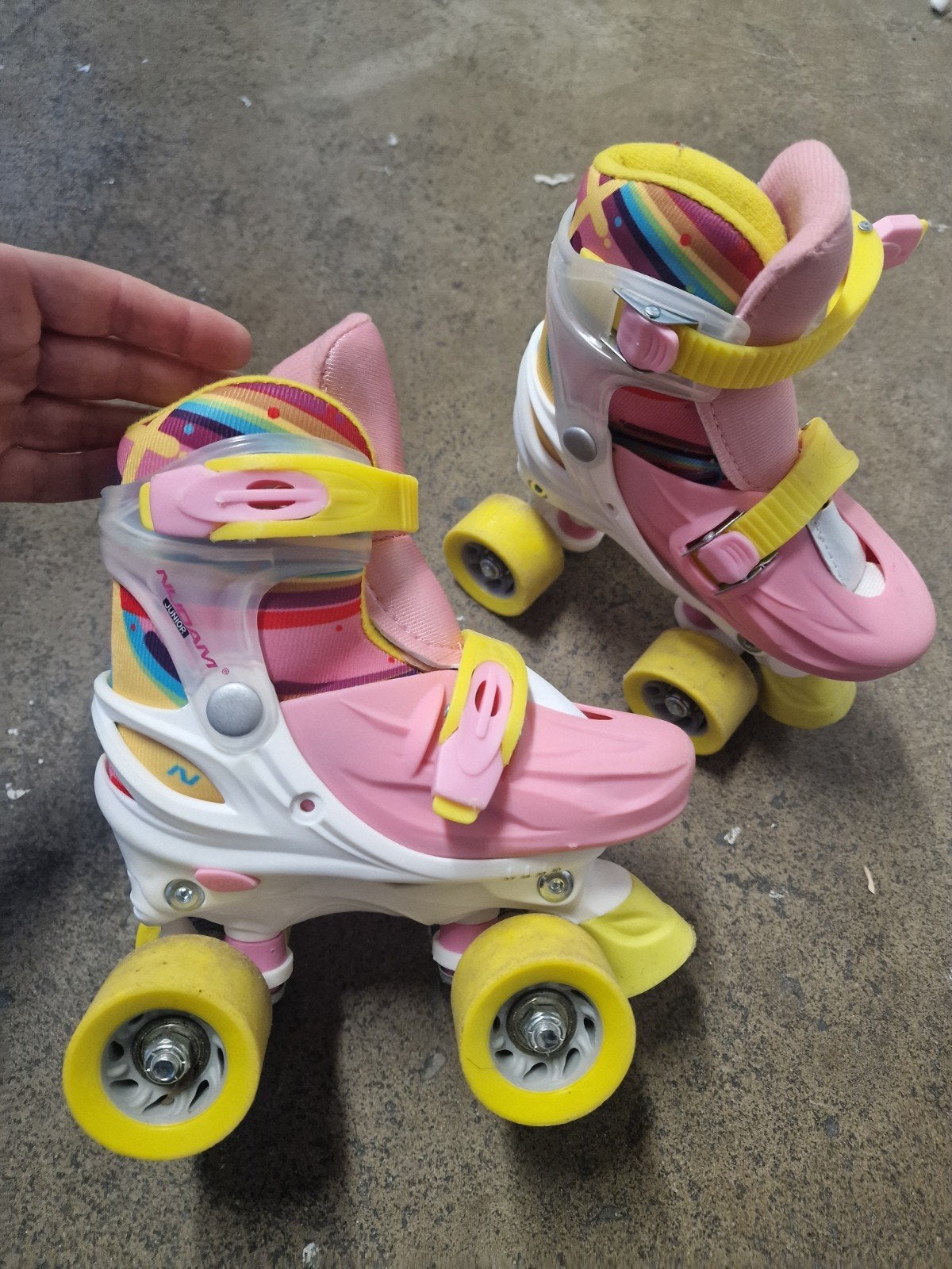 Rolschaatsen Maat 27 - 30  - Incl. beschermers, Kinderen en Baby's, Ophalen of Verzenden, Verstelbaar, Gebruikt, Kinderen