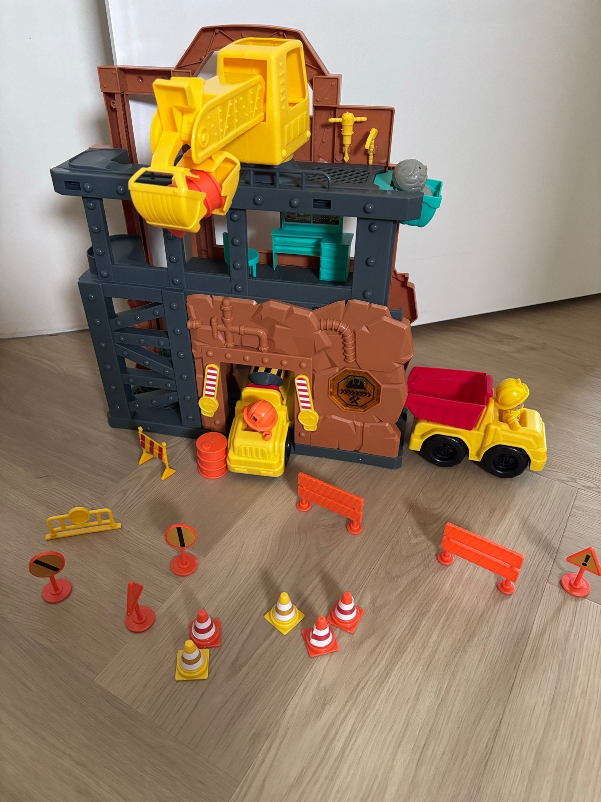 Bouwplaats speelset met voertuigen en accessoires, Ophalen, Gebruikt, Overige merken