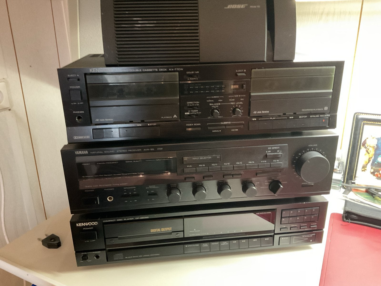 Vintage Hifi Set: Kenwood, Yamaha, Bose - Compleet Systeem, Audio, Tv en Foto, Ophalen, Gebruikt, Cassettedeck, Losse componenten