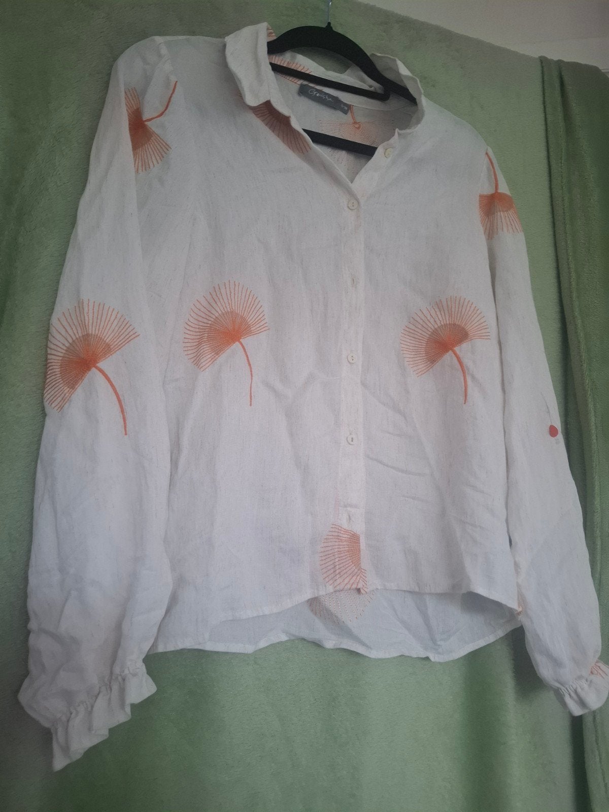 Geisha roomwitte blouse maat S, Geisha, Wit, Ophalen of Verzenden, Maat 36 (S)