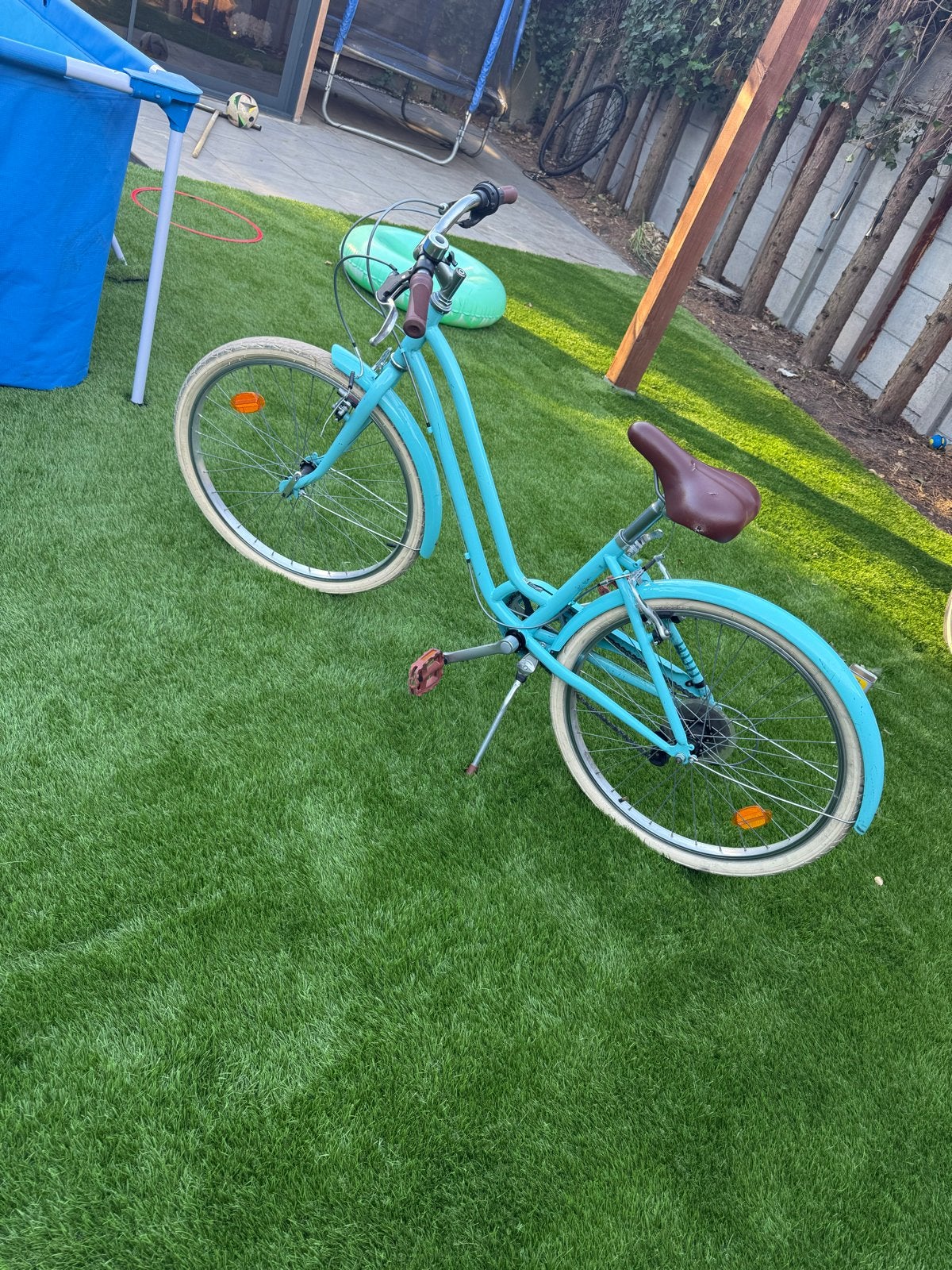 Btwin stadsfiets kind 24 inch, Velgrem, Minder dan 47 cm, Ophalen, Overige merken