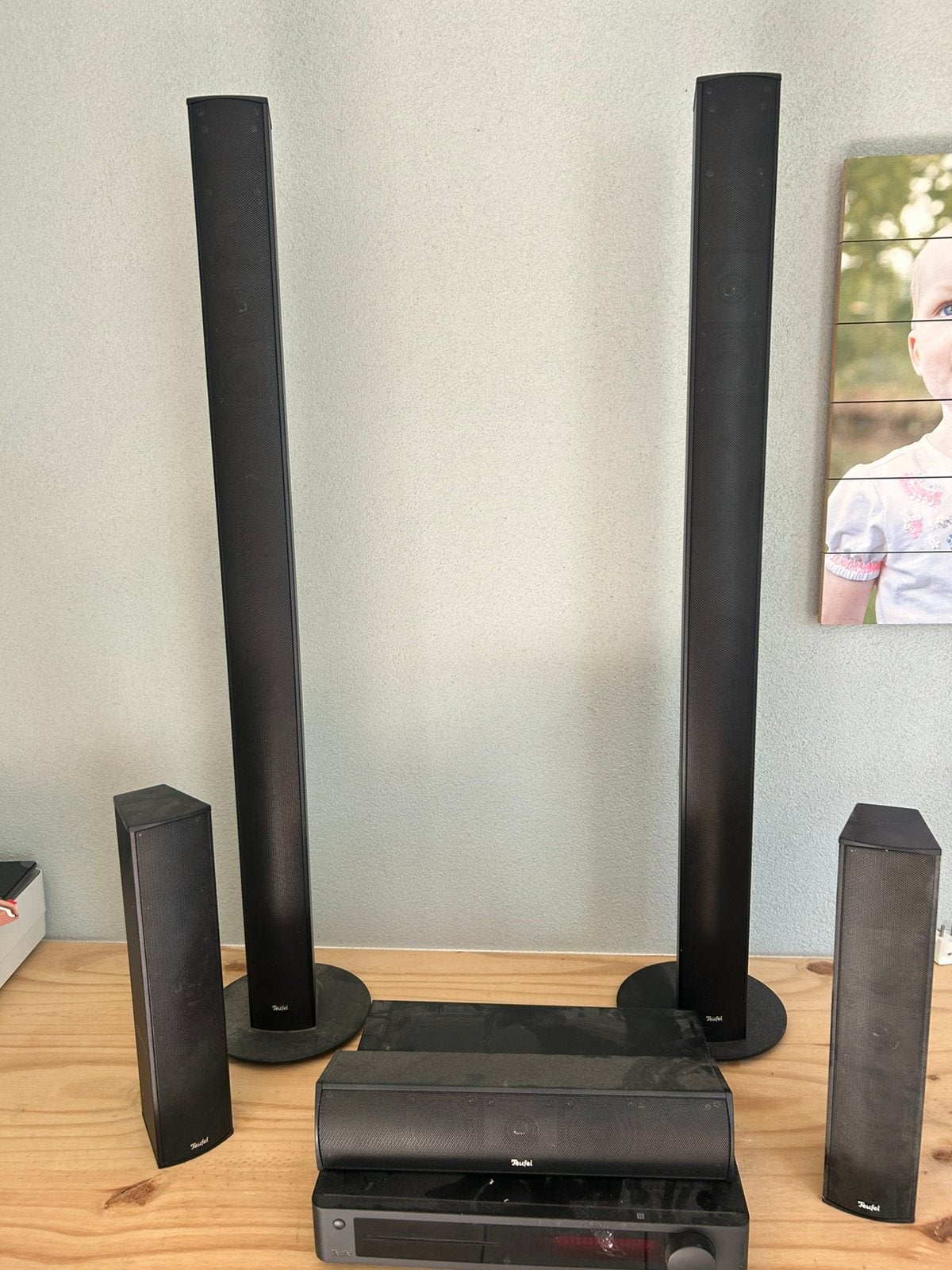 Een mooi thuis bioscoop set van teufel, Ophalen, Gebruikt