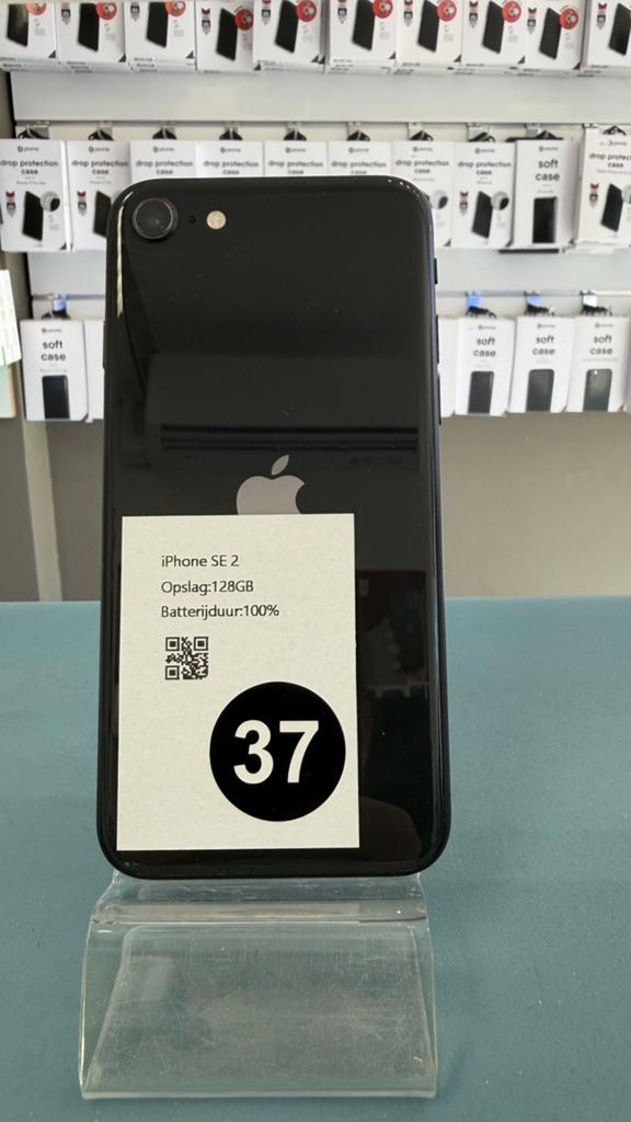iPhone SE2020 Zwart 128GB (37), Telecommunicatie, Mobiele telefoons | Apple iPhone, Apple, Zwart, Ophalen of Verzenden, Apple