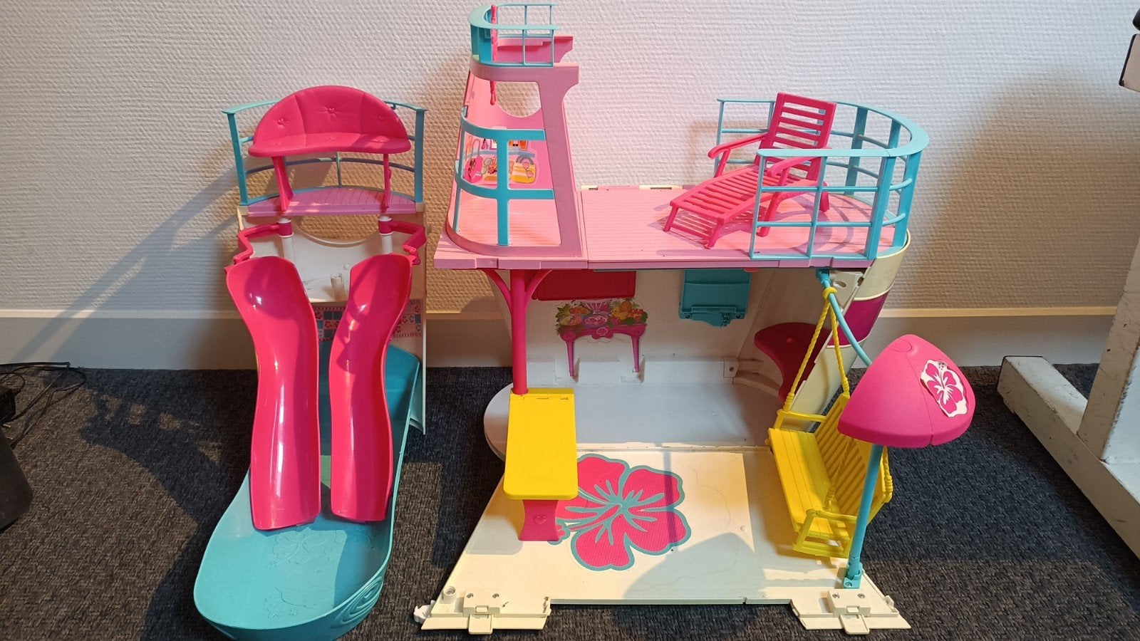 Barbie Droomboot / Cruiseschip met accessoires, Ophalen of Verzenden, Meisje