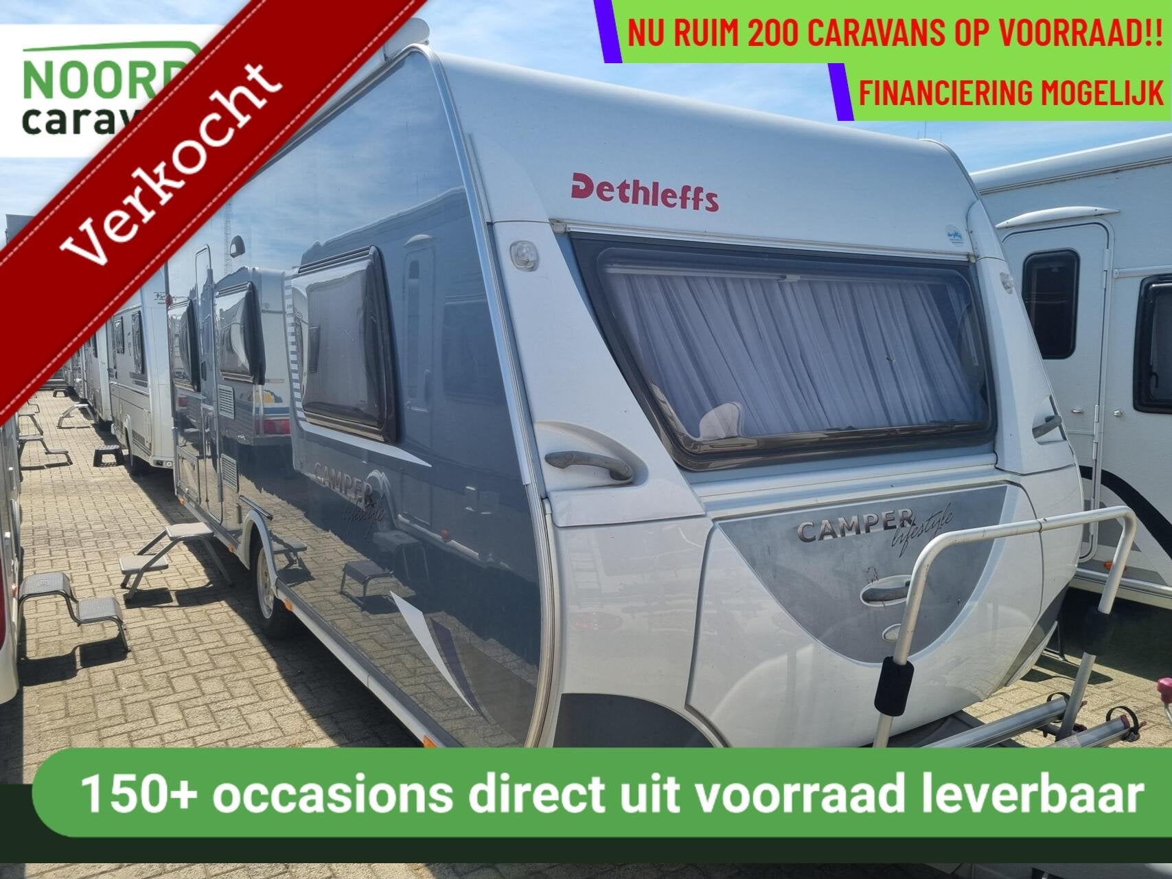 Dethleffs camper 540 DBM QUEENSBED + MOVER + VOORTENT + CASS, Rondzit, 7 tot 8 meter, Bedrijf, Dethleffs