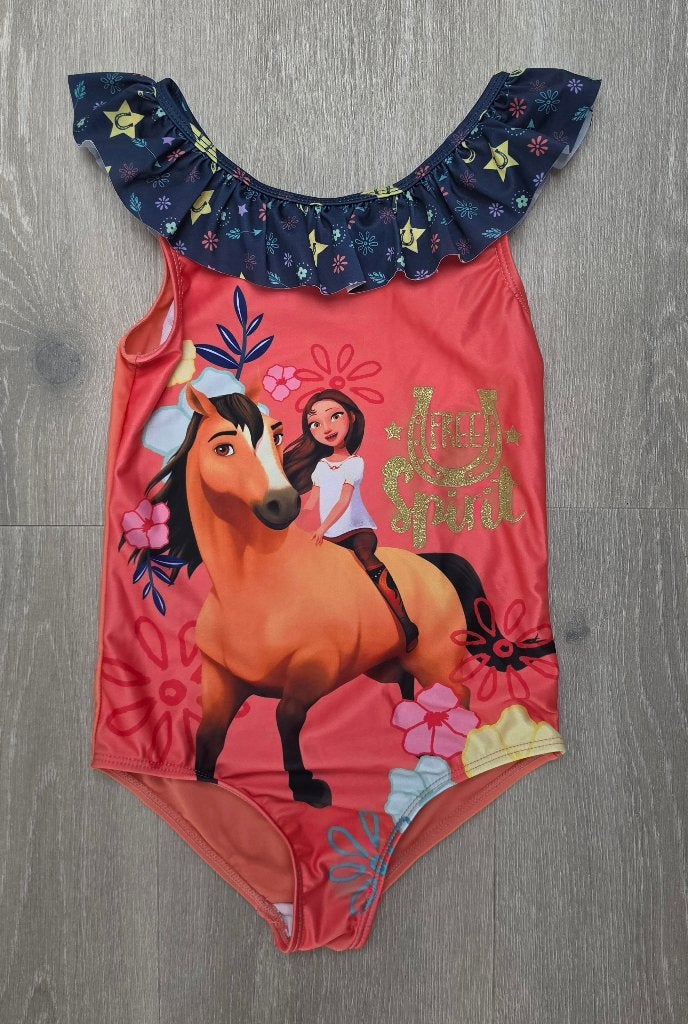 LEUK SPIRIT ZWEMPAKJE in de maat 128 te koop, Meisje, Badpak, Zo goed als nieuw, Ophalen of Verzenden