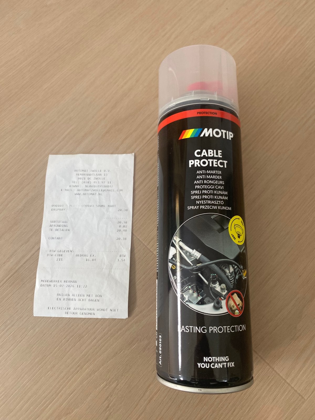 Cable protect - anti marter spray, Ophalen of Verzenden