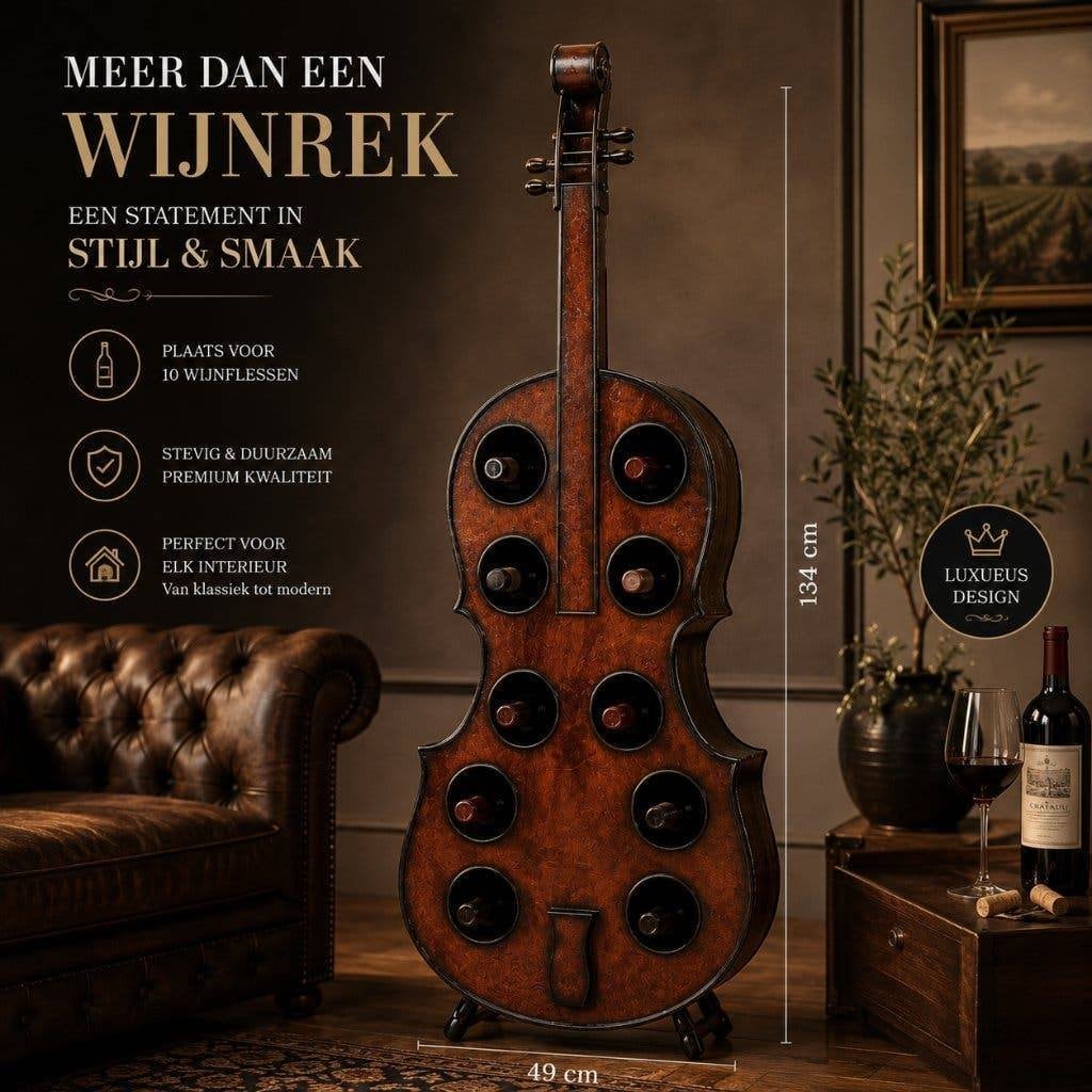 Cello wijnrek - Wijnrekken - Wijn houder - Flessen houder, Cave & Garden, Verzenden, Nieuw, Info@caveandgarden.nl