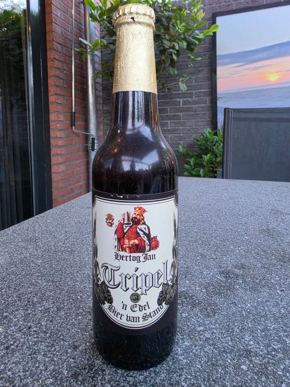 Hertog Jan Tripel., Verzamelen, Ophalen of Verzenden, Zo goed als nieuw, Flesje(s), Hertog Jan