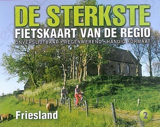 sterkste fietskaart friesland, Nieuw, Ophalen of Verzenden, Landkaart, 1800 tot 2000