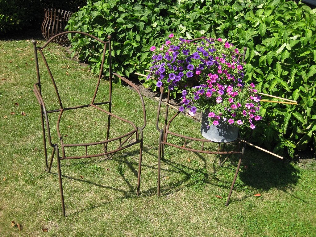 ijzeren stoelframes, Tuin en Terras, Tuinbeelden, Ophalen, Gebruikt, Overige materialen, Overige typen