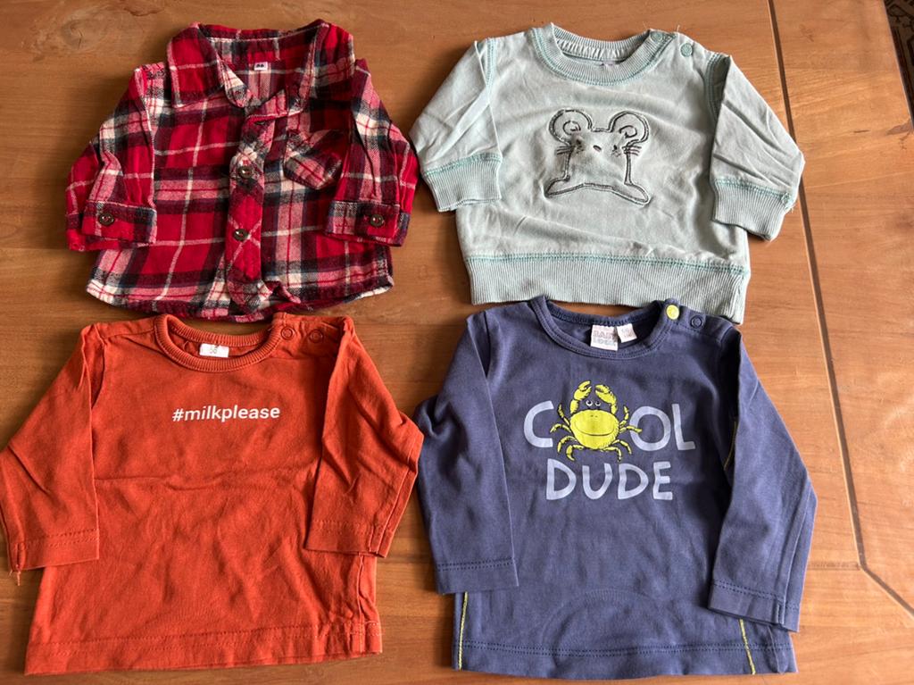 Babykleding pakket jongen, maat 50/56, Ophalen, Zo goed als nieuw, Jongetje, Setje