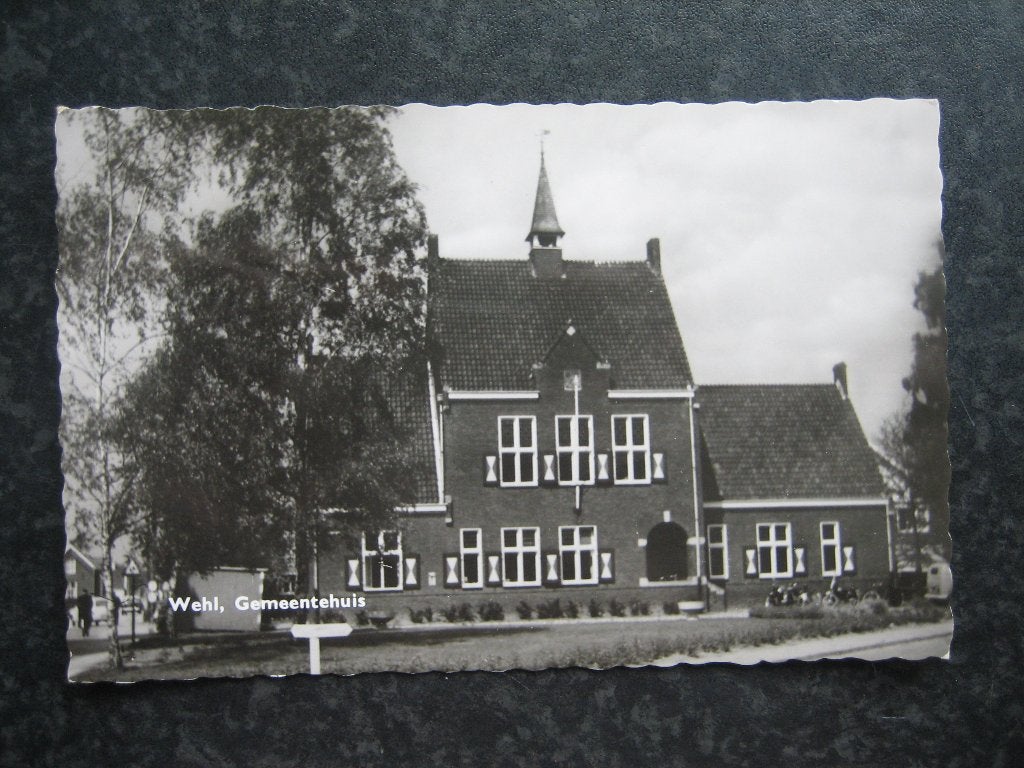 WEHL  gemeentehuis, Verzamelen, Ansichtkaarten | Nederland, Ophalen of Verzenden, 1960 tot 1980, Gelderland