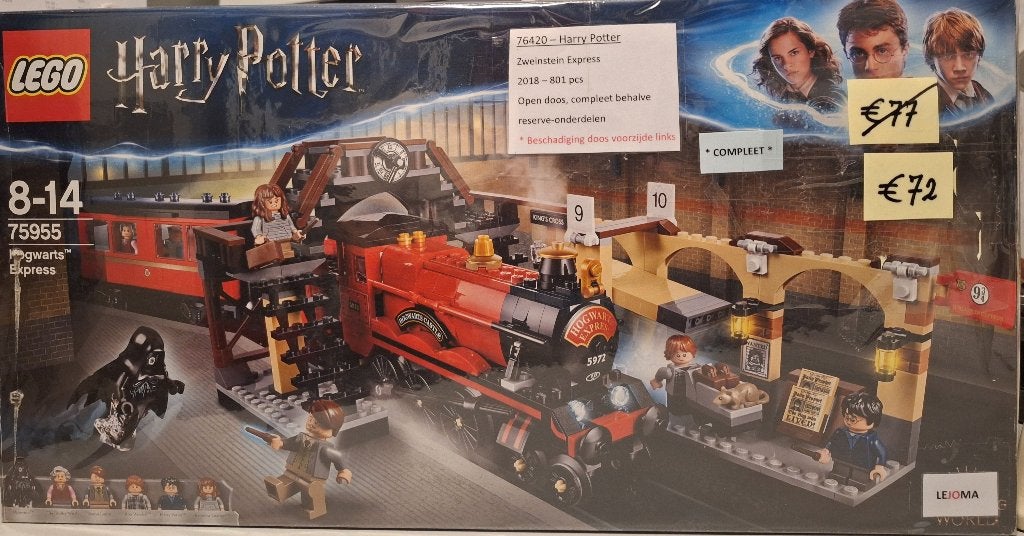 LEGO set 75955 Harry Potter - Zweinstein Express, Kinderen en Baby's, Speelgoed | Duplo en Lego, Ophalen, Lego, Harry Potter, Zo goed als nieuw