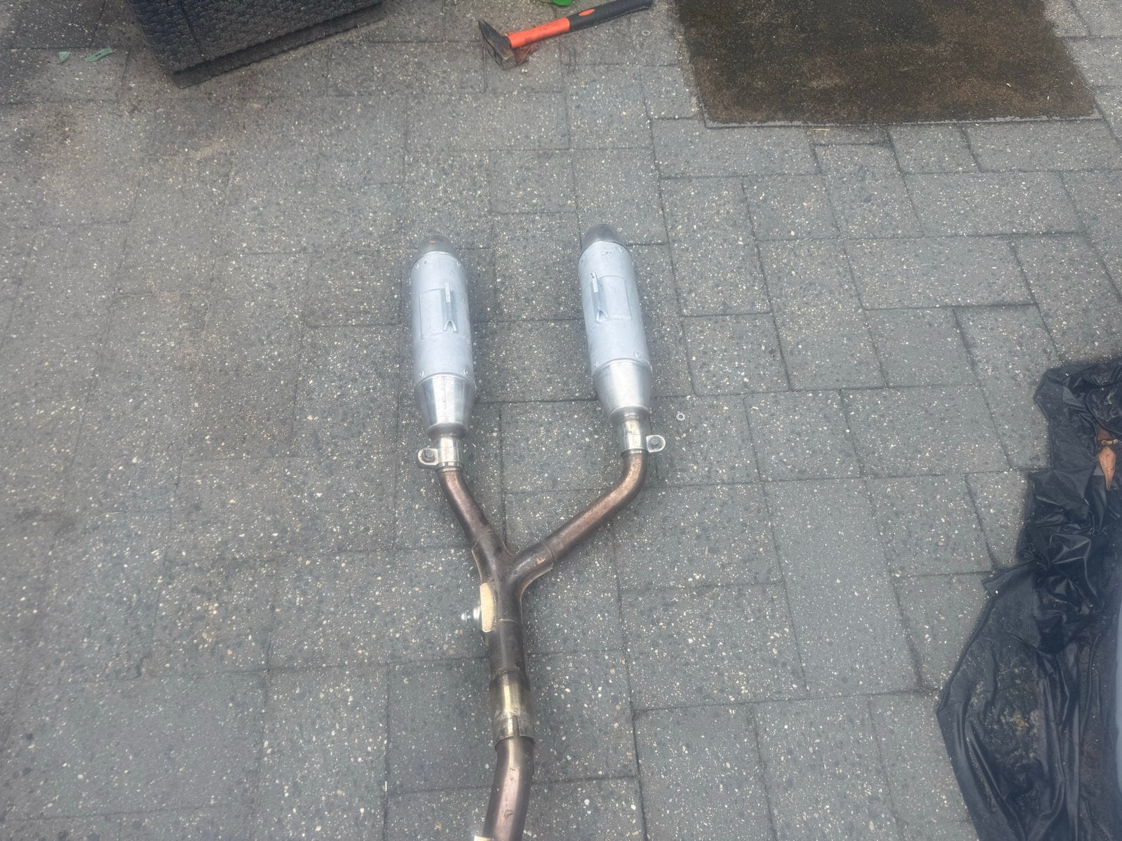 Crossmotor uitlaat 250cc - Gebruikt, Ophalen, Gebruikt