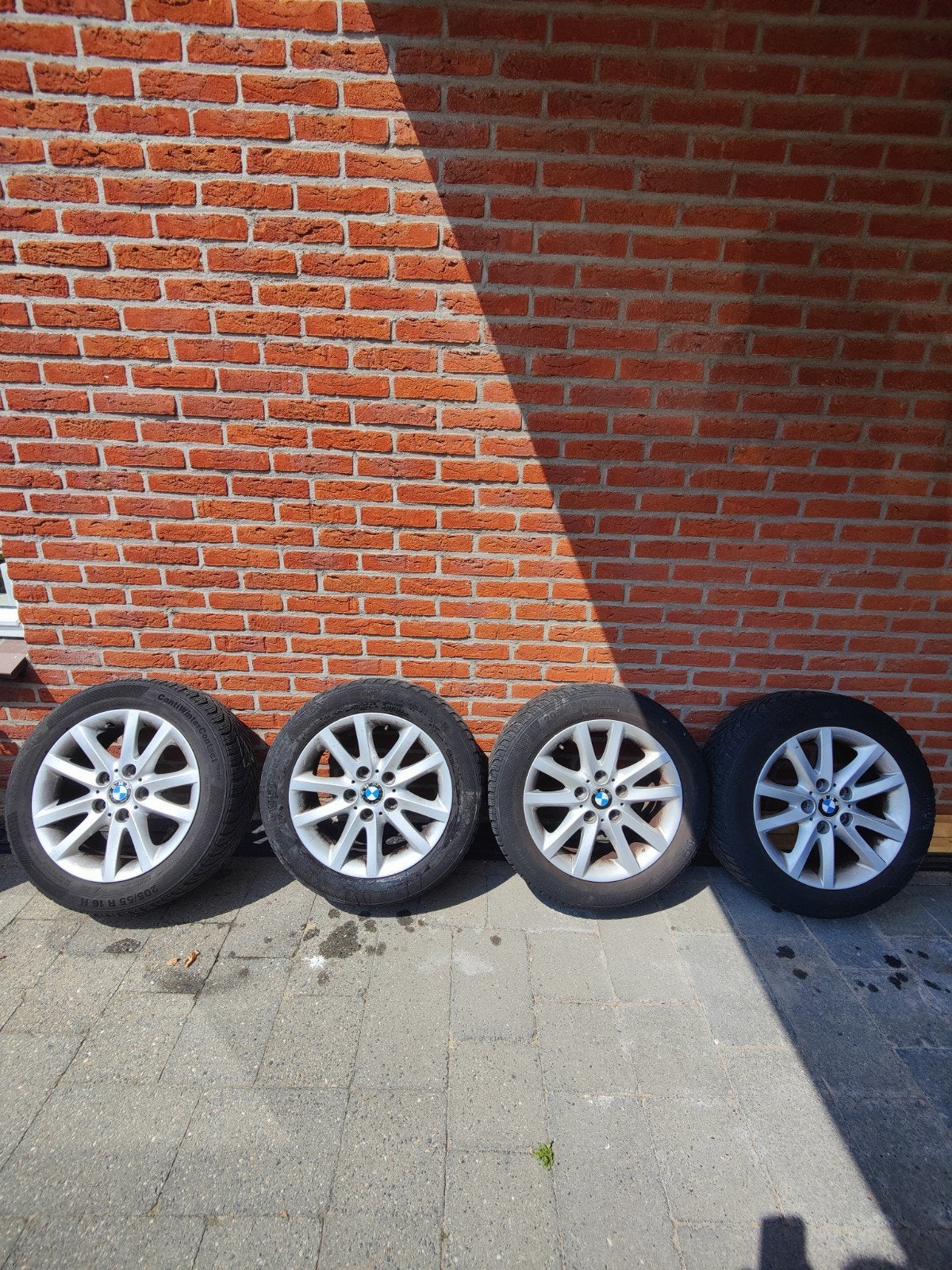 BMW 16 inch velgen met winterbanden 205/55 R16, Auto-onderdelen, Banden en Velgen, Ophalen, Gebruikt, 16 inch, Banden en Velgen