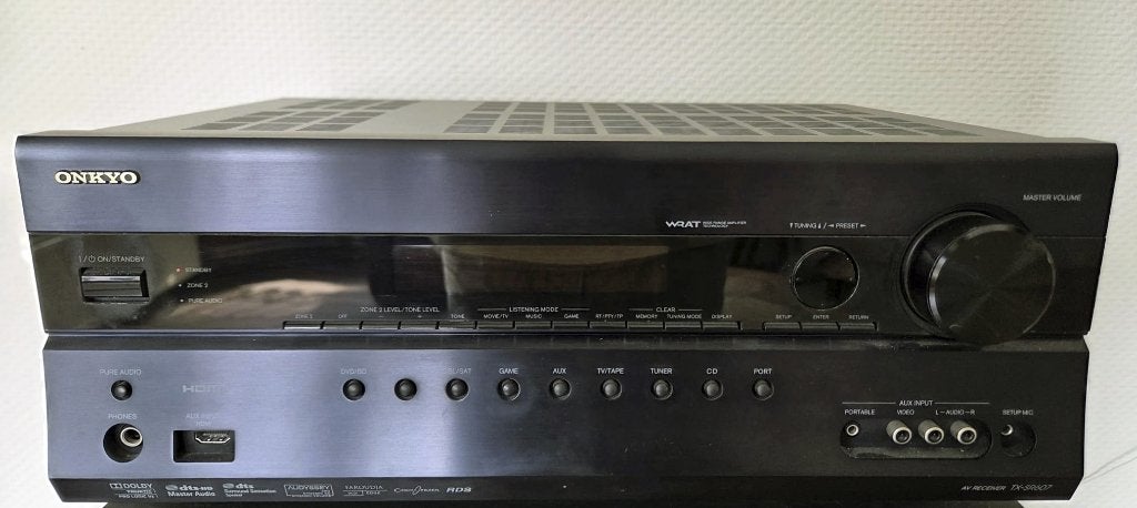 Receiver Onkyo TX-SR607, Ophalen, 120 watt of meer, Onkyo, Gebruikt