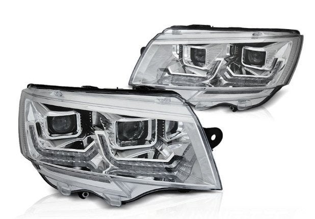 Koplampen VW 6.1 Multivan Transporter Chroom Dynamic, Buurserstraat 15 A, 7481 EG,Haaksbergen, Ophalen of Verzenden, Info@123CamperOnderdelen.nl