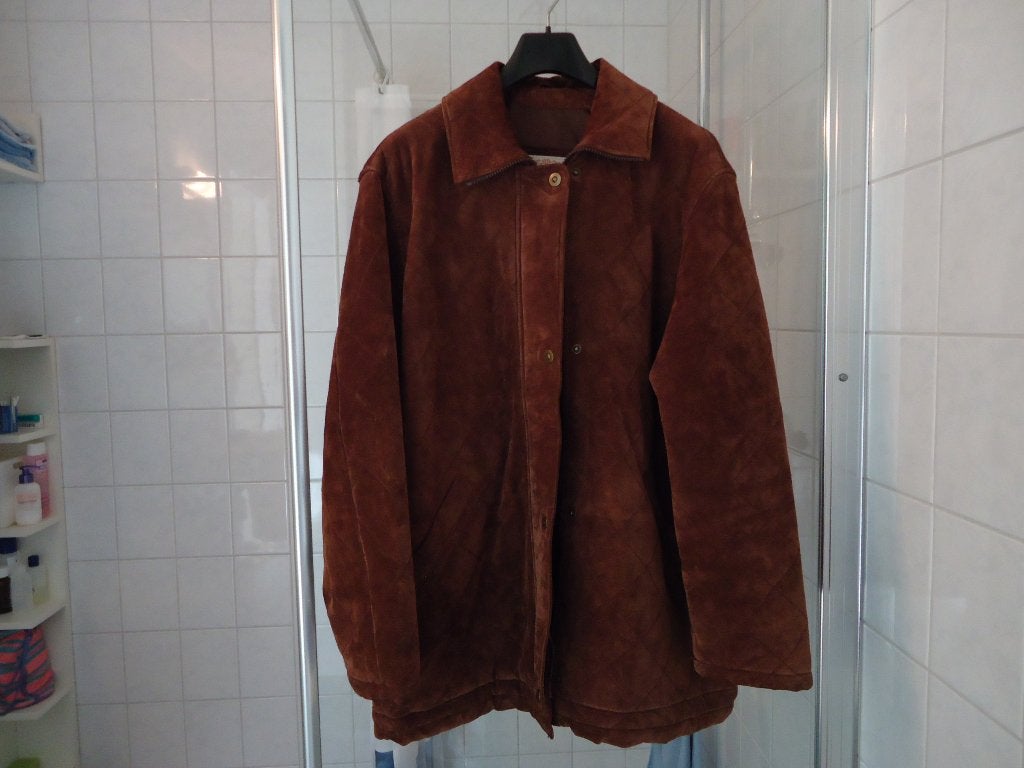  Dames suede winterjas van Promiss, en Nerts., Ophalen of Verzenden, Zo goed als nieuw, Maat 42/44 (L), Bruin